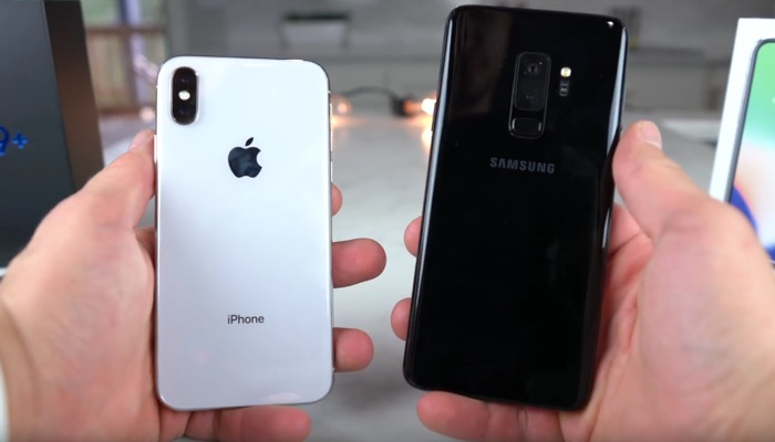 S9 samsung vs iPhone X 3