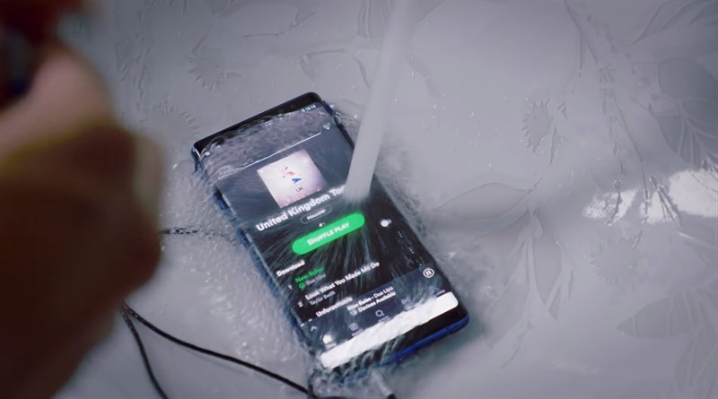 Samsung Galaxy note 8 đạt tiêu chuẩn IP68 về chống nước và bụi bẩn