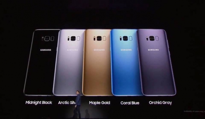 Samsung galaxy s8 edge cũ có đa dạng màu sắc lựa chọn